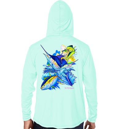 Men's Offshore Slam Seagrass Performance Hoodie