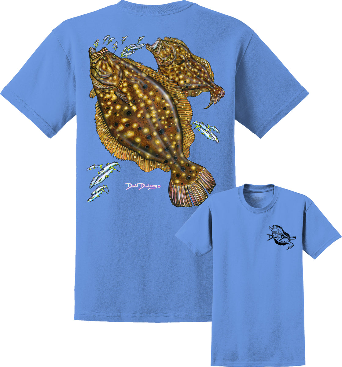 Men's Flounder Short Sleeve Cotton T-Shirt