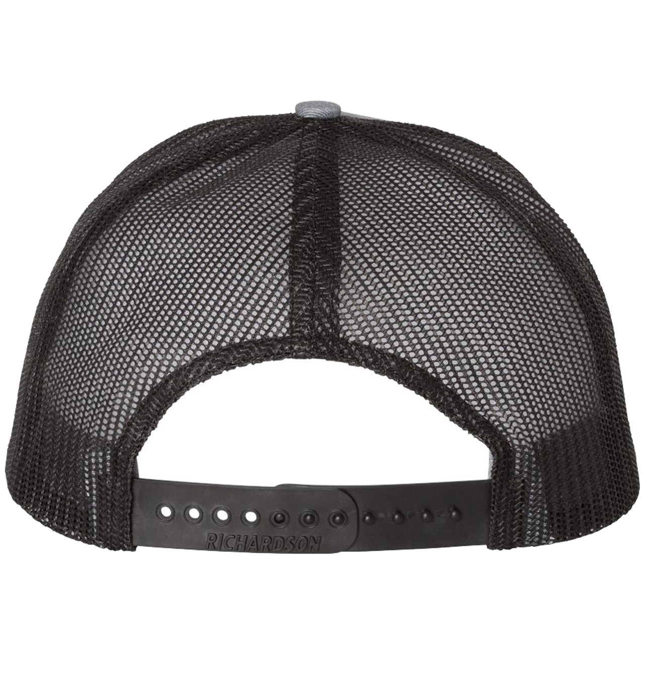 American Blue Crab Panel Trucker Snap Back Hat Heather Grey Black XL