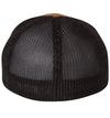 Inshore Slam 6 Panel Caramel Black Flexfit Trucker Hat