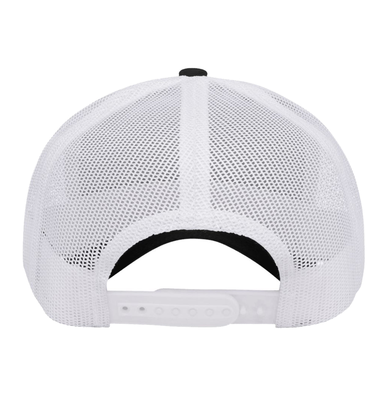 Chasing Tails Mahi 6 Panel Trucker Snapback Black White Hat