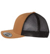 Stripah Kraken 6 Panel Trucker Snap Back Caramel Black Hat