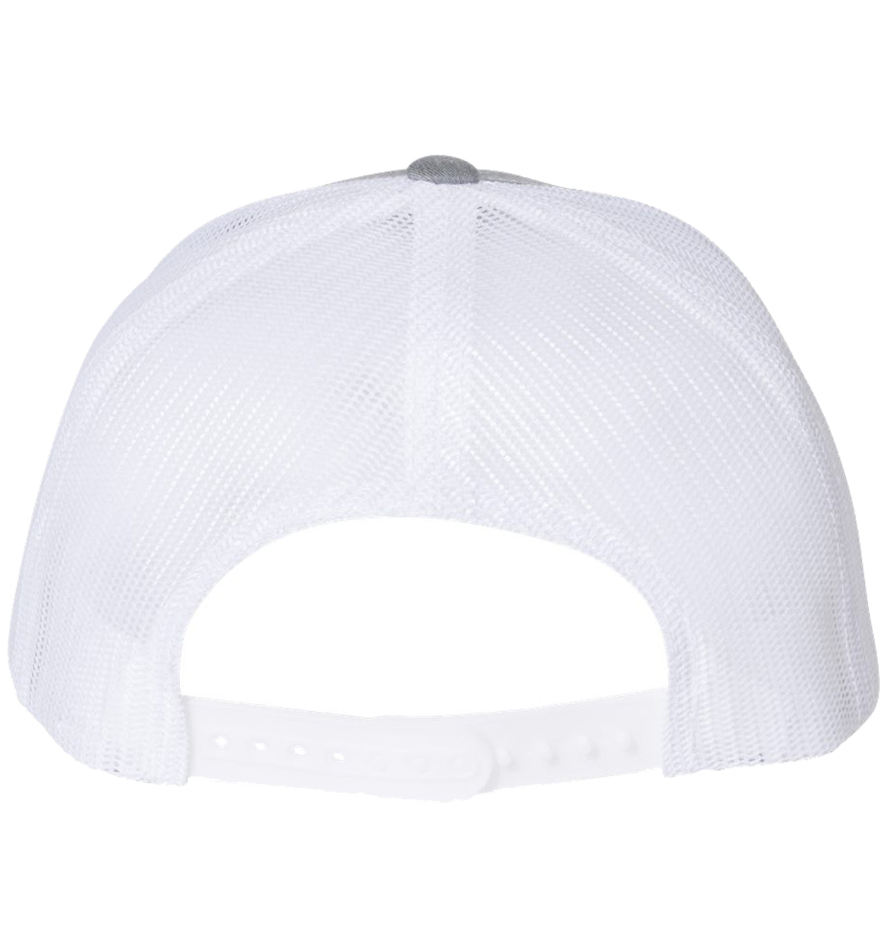 Born Salty Blue Crab 6 Panel Trucker Snapback Heather Grey White Hat