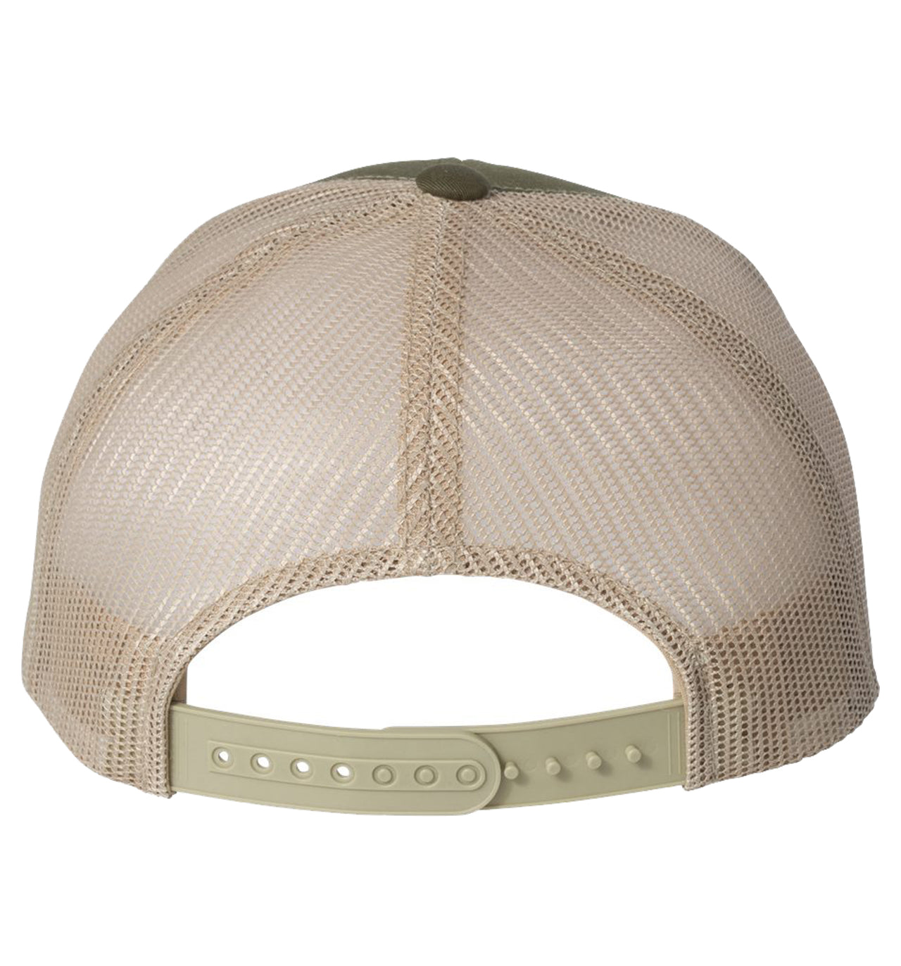 Maryland Ameri Blue Crab 6 Panel Trucker Snap Back Moss Khaki Hat