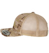 Flounder Deco 6 Panel Trucker Snap Back Multicam Arid Tan Hat