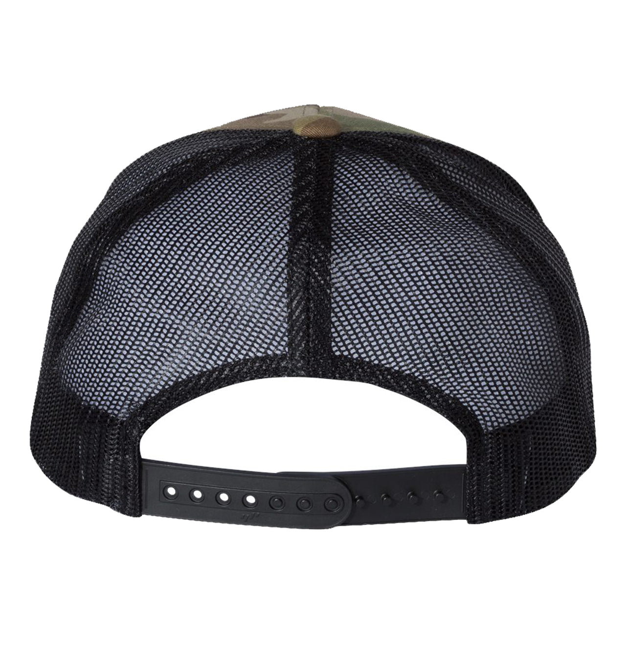 Inshore Slam 6 Panel Trucker Snapback Multicam Green Black