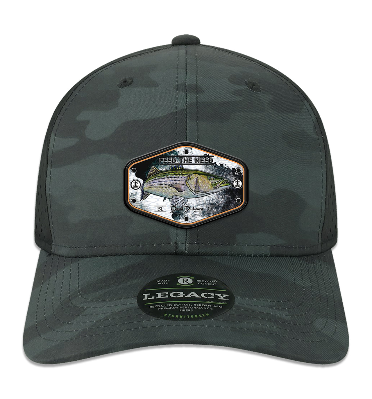 Stripah Kraken Performance Black Camo Hat