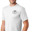 Men's American Blue Crab Short Sleeve White Cotton T-Shirt