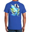 Men's Mako Shark & Tuna Short Sleeve Royal Blue Cotton T-Shirt