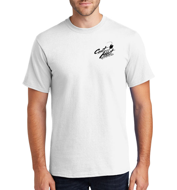 Men's Bluefin Tuna Short Sleeve White Cotton T-Shirt