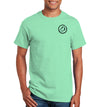 Men's Flounder Reef Short Sleeve Mint Cotton T-Shirt