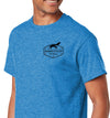 Men's Barnacle Slam Short Sleeve Heathered Sapphire Cotton T-Shirt