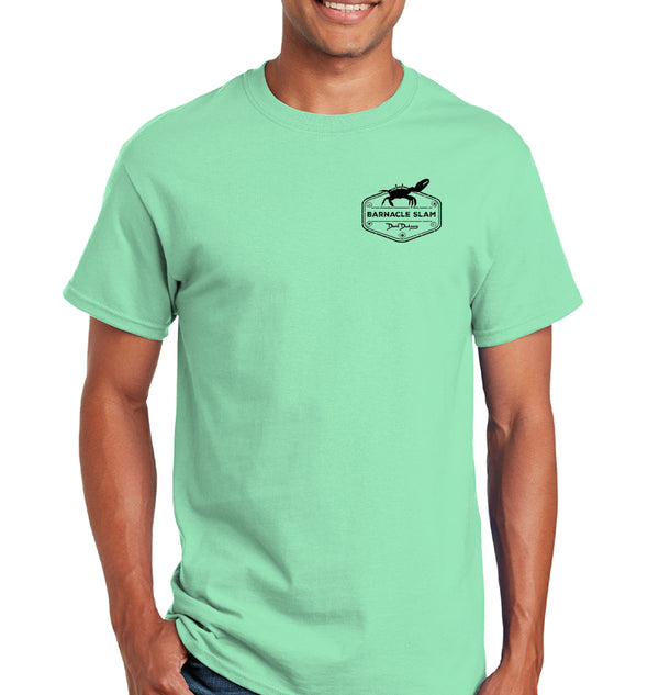 Men's Barnacle Slam Short Sleeve Mint Cotton T-Shirt