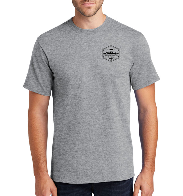 Men's Inshore Grand Slam Short Sleeve Athletic Heather Cotton T-Shirt