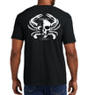 Men's Born Salty Skull Crab Short Sleeve Garment Dyed Black Pocket T-Shirt