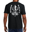 Men's Born Salty Skull Kraken Short Sleeve Garment Dyed Black Pocket T-Shirt