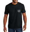 Men's Born Salty Skull Kraken Short Sleeve Garment Dyed Black Pocket T-Shirt
