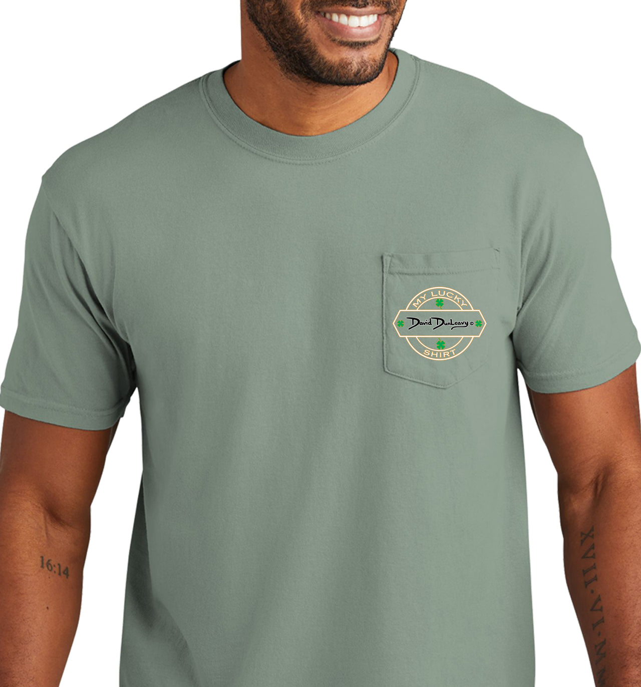 Men's Size Matters Flounder Short Sleeve Garment Dyed Bay Pocket T-Shirt