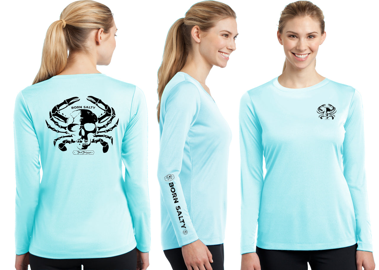 Women’s Performance Born Salty Skull Crab Long Sleeve