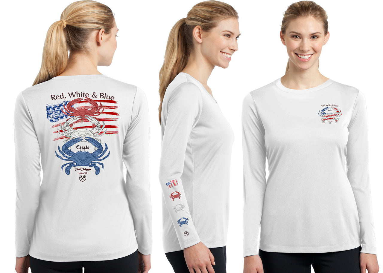 Women’s Performance Red White & Blue Crabs
