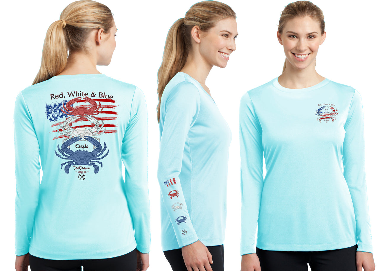 Women’s Performance Red White & Blue Crabs