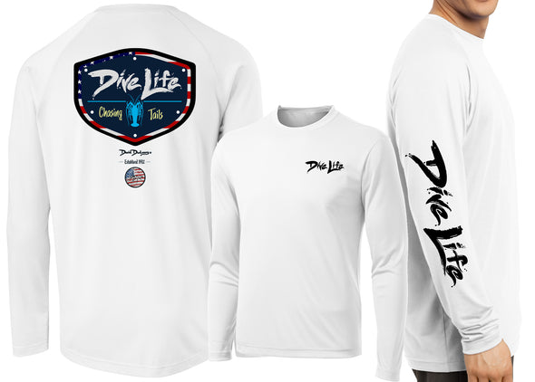 Men's Performance Dive Life Chasing Tails Long Sleeve