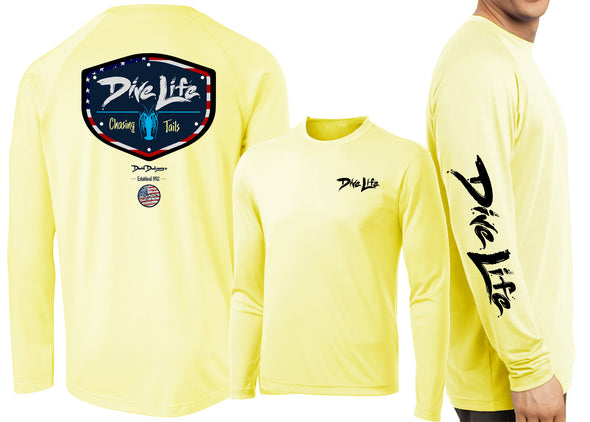 Men's Performance Dive Life Chasing Tails Long Sleeve