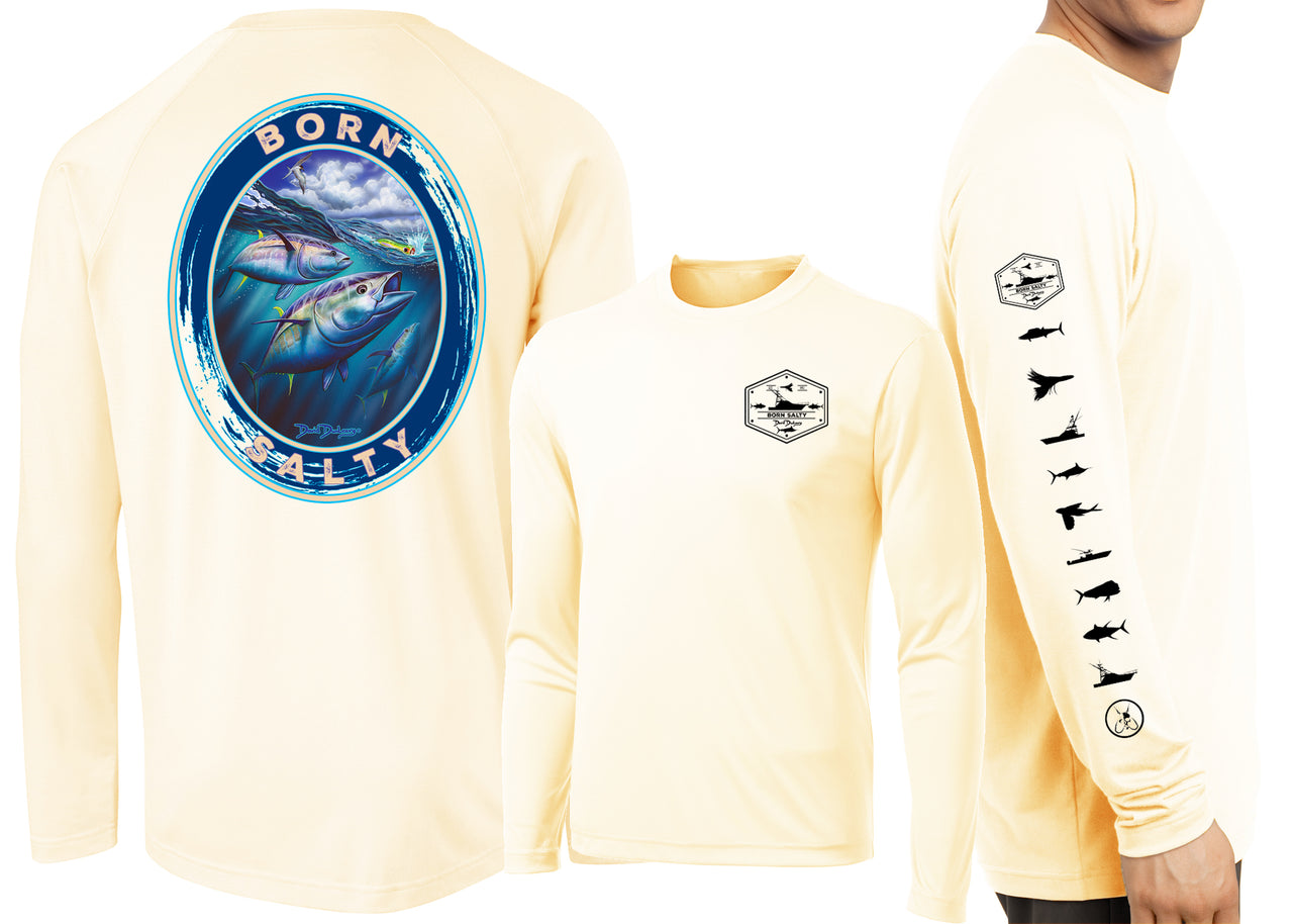 Men’s Performance Born Salty Bluefin Tuna Long Sleeve