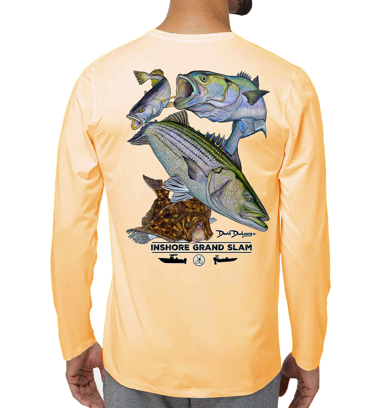 Men's Performance Inshore Grand Slam Peach Long Sleeve