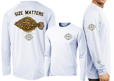 Men’s Performance Size Matters Flounder Long Sleeve