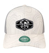 Born Salty Skull Crab Performance White Grey Topo Hat