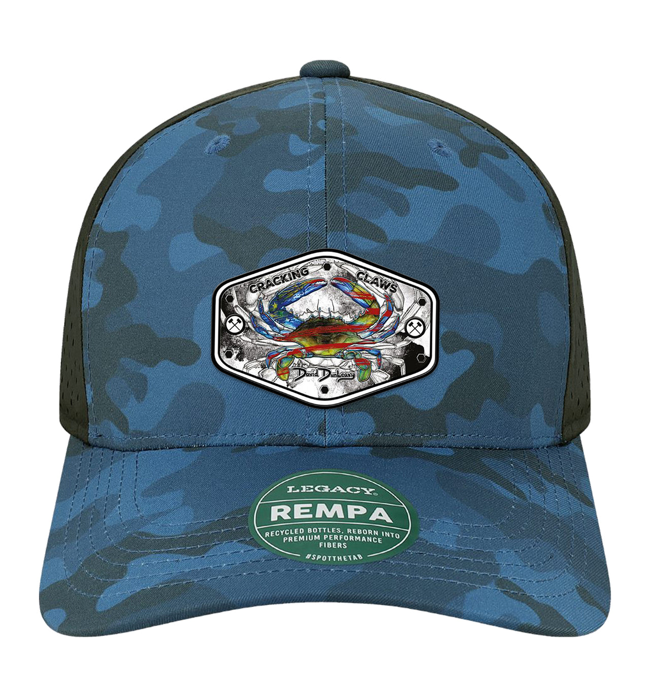 American Blue Crab Performance Blue Camo Hat