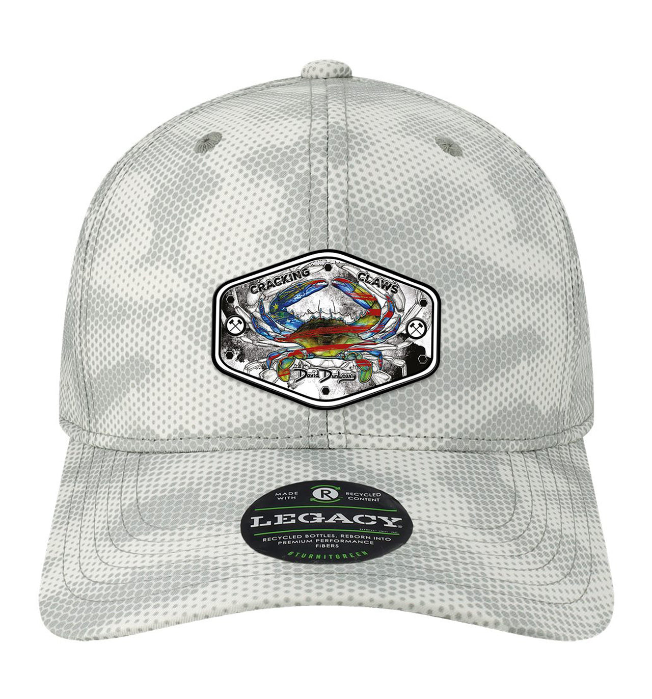 American Blue Crab Performance Grey Camo Dots Hat