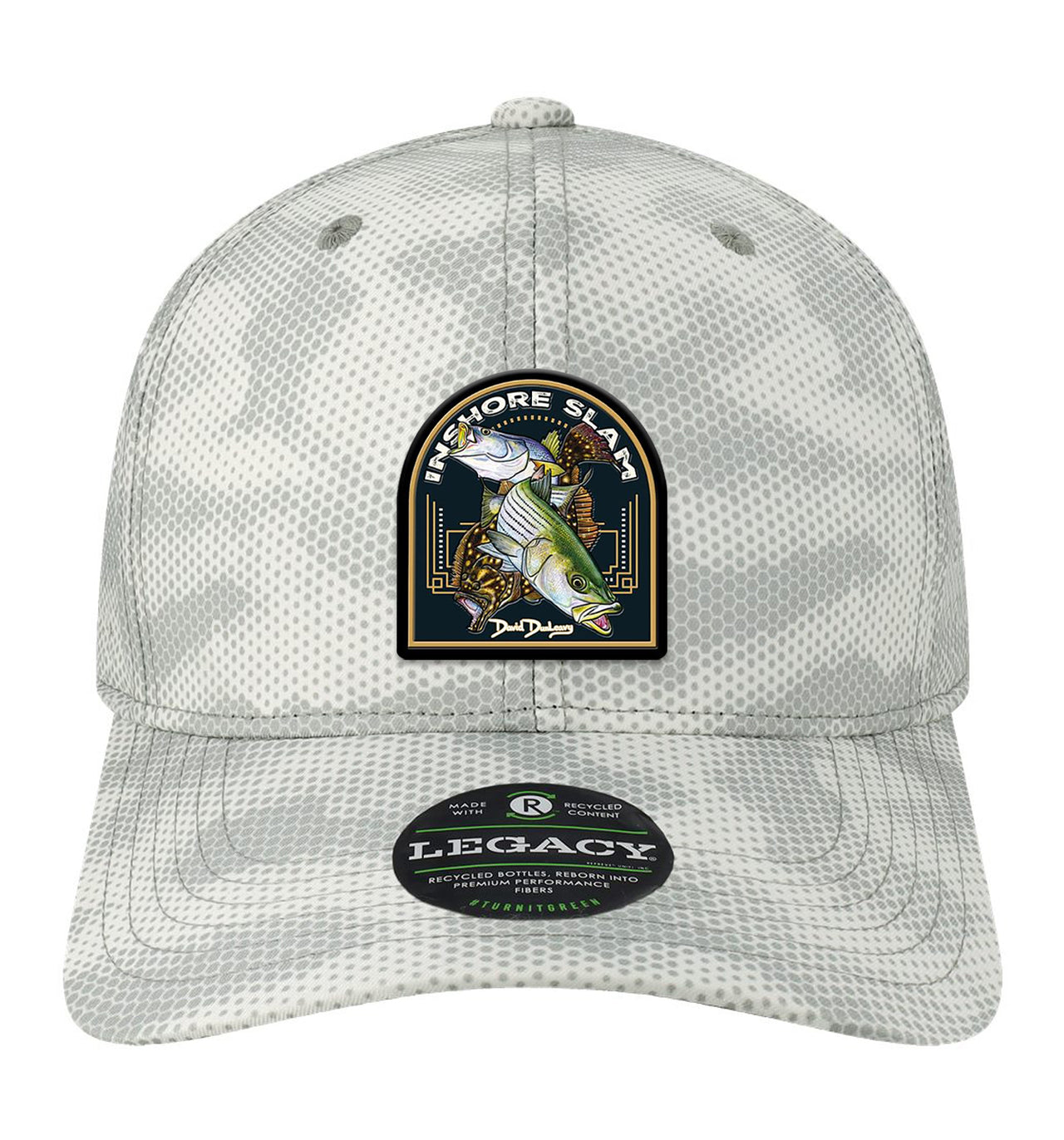 Inshore Slam Performance Grey Camo Dots Hat