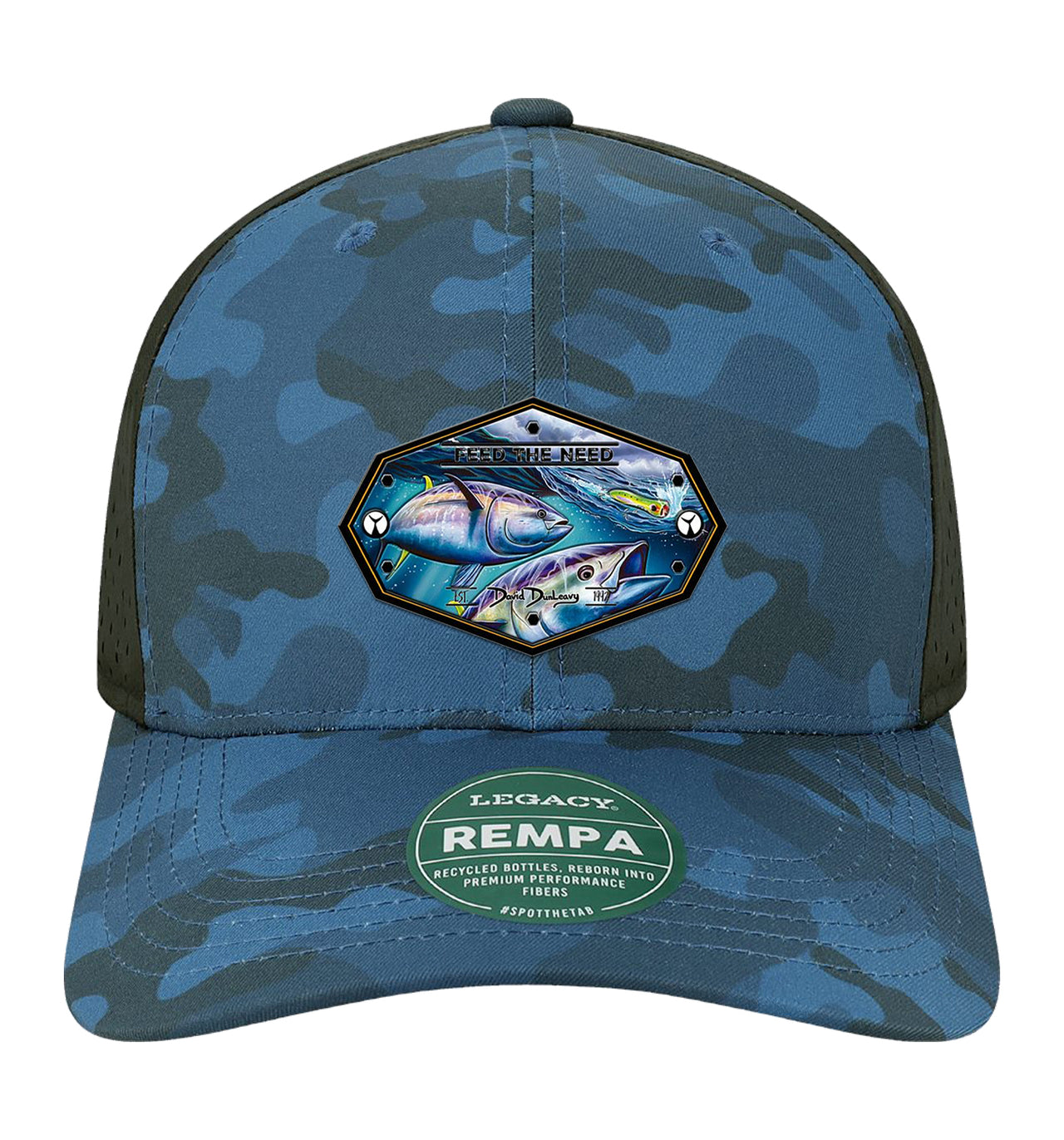 Bluefin Tuna Performance Blue Camo Hat