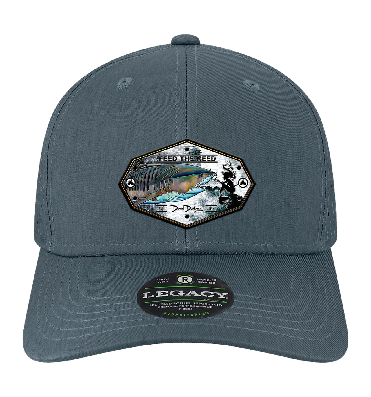 Tiger Shark & Mermaid Performance Eco Navy Hat