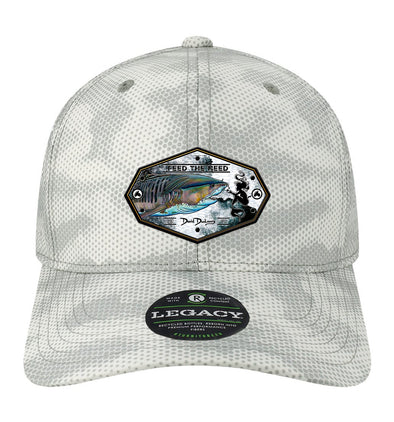 Tiger Shark & Mermaid Performance Grey Camo Dots Hat