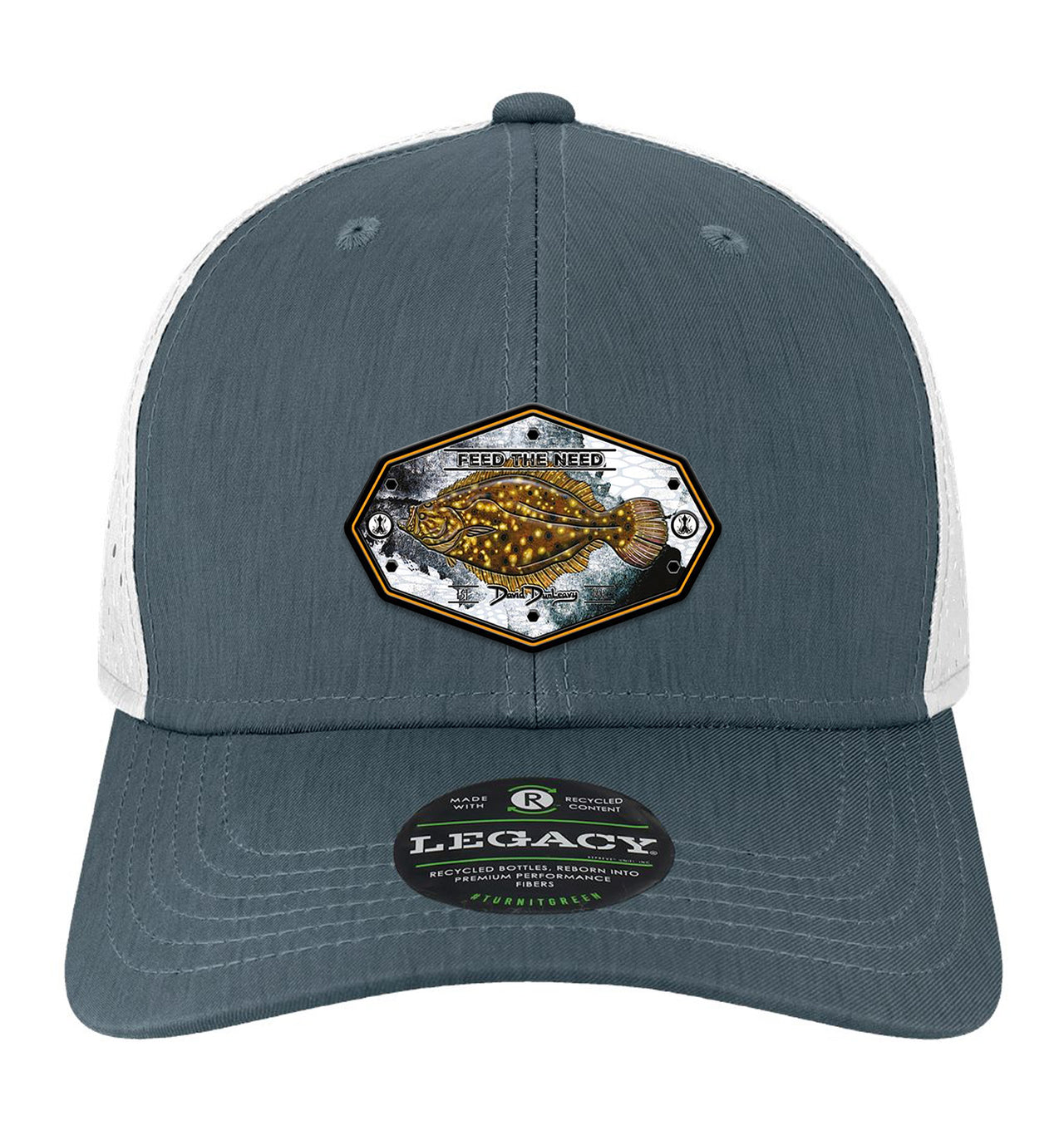 Flounder Kraken Performance Eco Navy White Hat