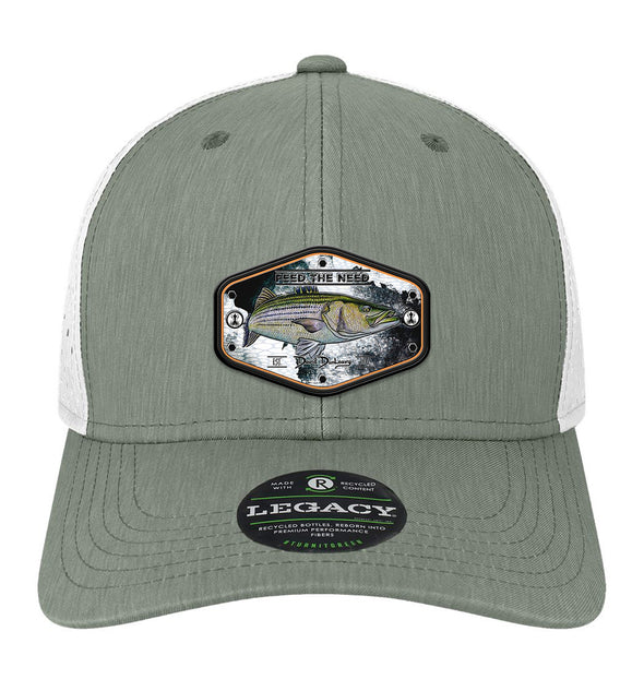 Stripah Kraken Performance Dark Grey White Hat