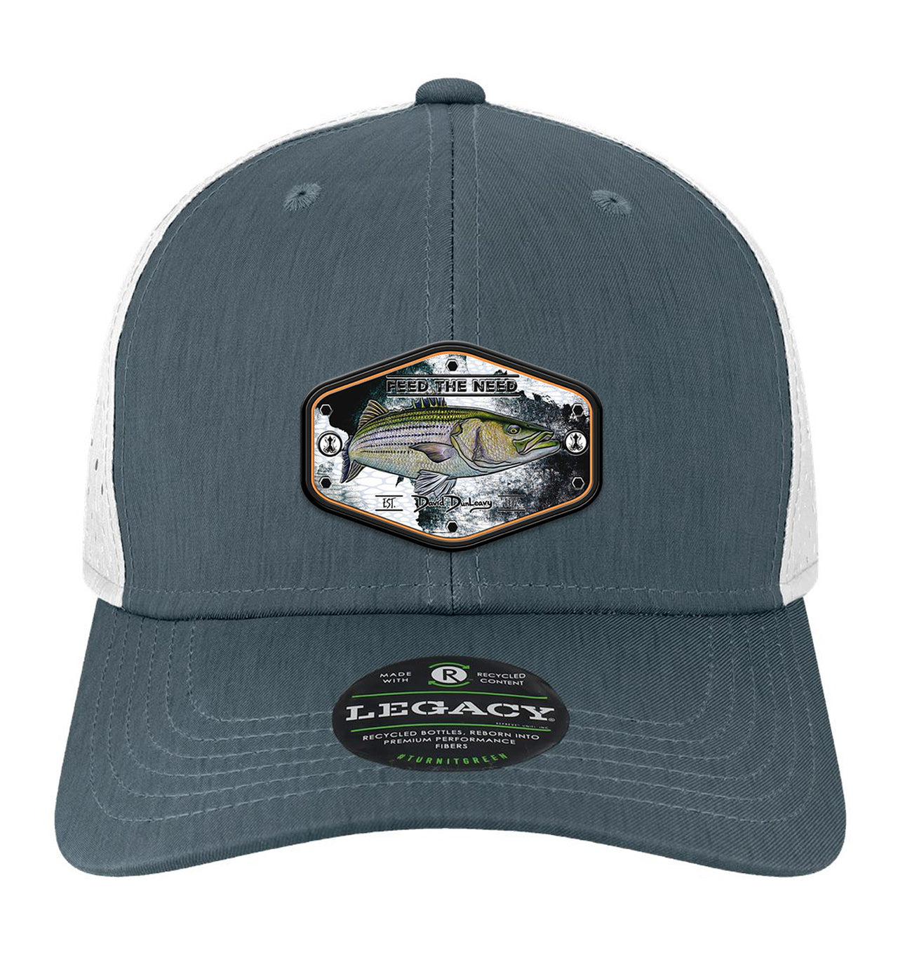 Stripah Kraken Performance Eco Navy White Hat