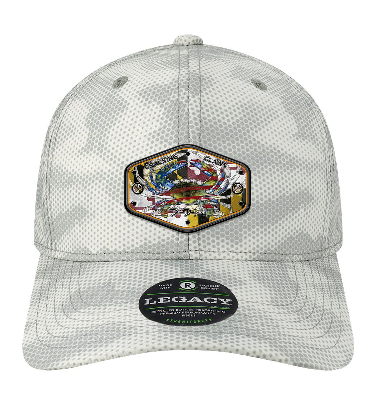 Maryland Ameri Blue Crab Performance Grey Camo Dots Hat