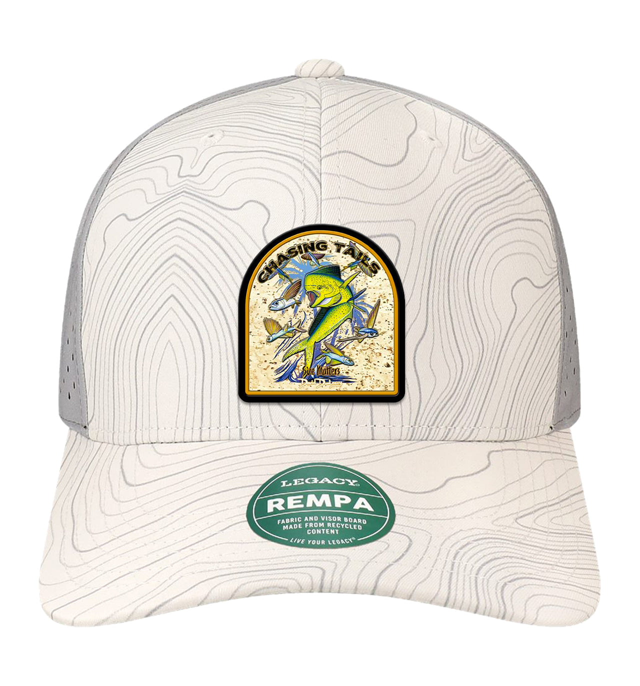 Chasing Tails Mahi Performance White Grey Topo White Hat