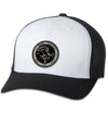 Hammerhead Deco 6 Panel Trucker Flexfit Black White Black Hat