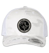 Hammerhead Deco 6 Panel Trucker Snap Back Multicam Alpine White Hat