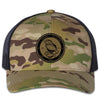 Flounder Deco 6 Panel Trucker Snap Back Multicam Green Black Hat