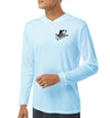 Men's Sheepshead Toothy Critters Arctic Blue Performance Hoodie