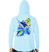 Men's Offshore Slam Arctic Blue Performance Hoodie