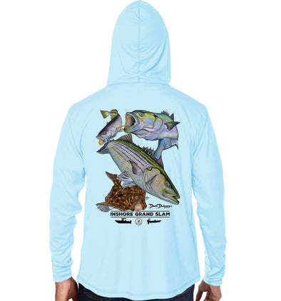 Men's Inshore Grand Slam Arctic Blue Performance Hoodie