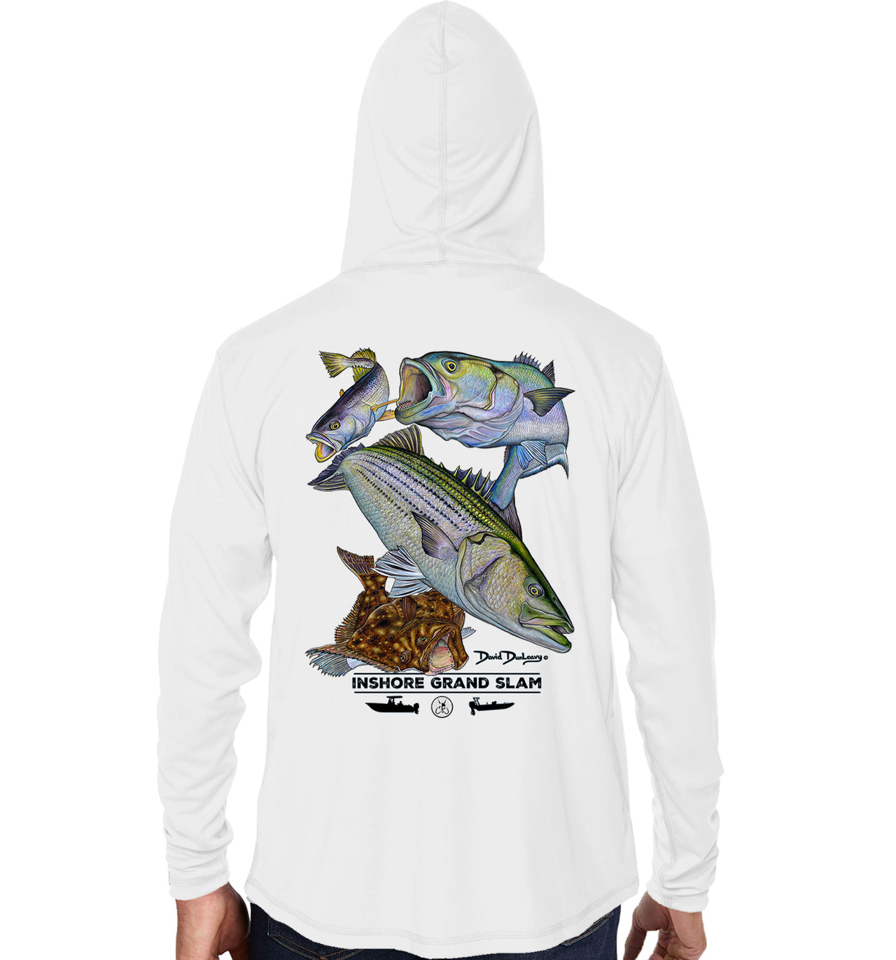 Men's Inshore Grand Slam White Performance Hoodie