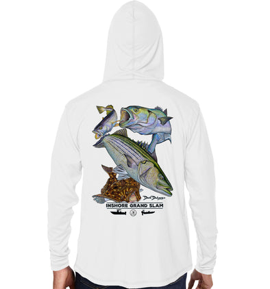 Men's Inshore Grand Slam White Performance Hoodie